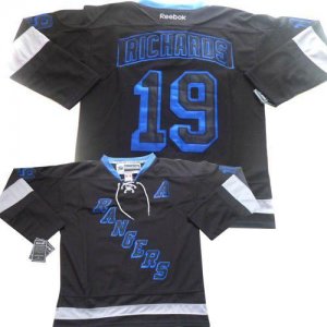 Jerseys Factory Cheap Rangers #19 Brad Richards Black Ice Embroi