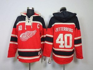 Jerseys Factory Cheap Red Wings #40 Henrik Zetterberg Red Sawyer