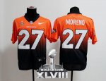 Jerseys Factory Cheap Nike Broncos #27 Knowshon Moreno Orange/Na