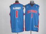 Jerseys Factory Cheap Pistons #1 Tracy McGrady Blue Stitched NBA