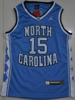 Jerseys Factory Cheap North Carolina #15 Vince Carter Blue Embro