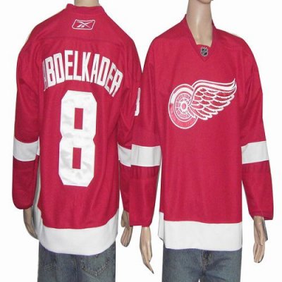 Jerseys Factory Cheap Red Wings #8 Justin Abdelkader Red Embroid