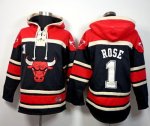 Jerseys Factory Cheap Chicago Bulls #1 Derrick Rose Black Sawyer