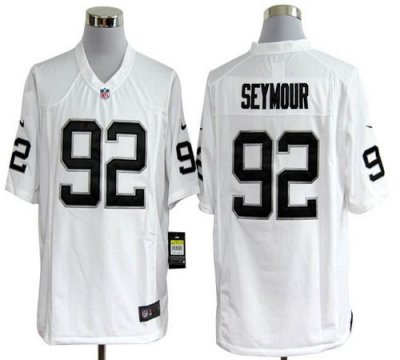 Jerseys Factory Cheap Nike Raiders #92 Richard Seymour White Men