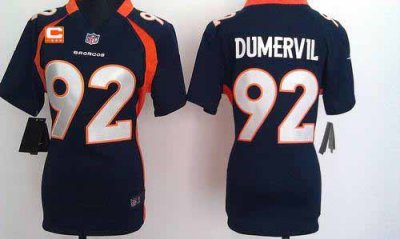 Jerseys Factory Cheap Nike Broncos #92 Elvis Dumervil Blue Alter