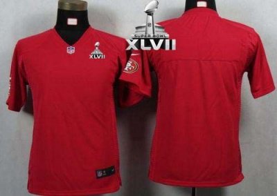Jerseys Factory Cheap Nike 49ers Blank Red Team Color Youth Supe