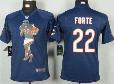 Jerseys Factory Cheap Nike Bears #22 Matt Forte Navy Blue Team C