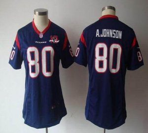 Jerseys Factory Cheap Nike Texans #80 Andre Johnson Navy Blue Te
