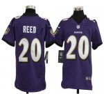 Jerseys Factory Cheap Nike Ravens #20 Ed Reed Purple Team Color