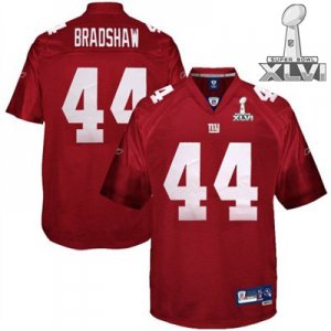 Jerseys Factory Cheap Giants #44 Ahmad Bradshaw Red Super Bowl X