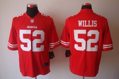 Jerseys Factory Cheap Nike 49ers #52 Patrick Willis Red Team Col