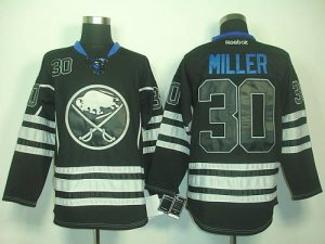 Jerseys Factory Cheap Sabres #30 Ryan Miller Black Ice Embroider