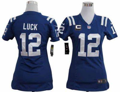 Jerseys Factory Cheap Nike Colts #12 Andrew Luck Royal Blue Team