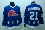 Jerseys Factory Cheap Nordiques #21 Peter Forsberg Embroidered C