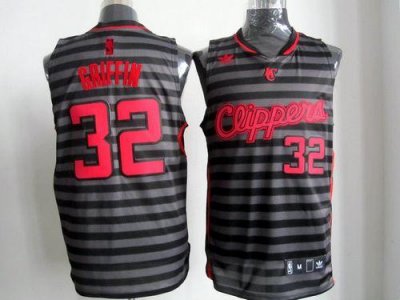 Jerseys Factory Cheap Clippers #32 Blake Griffin Black/Grey Groo