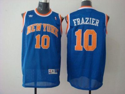 Jerseys Factory Cheap Knicks #10 Walt Frazier Blue Stitched NBA
