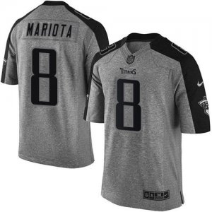 Jerseys Factory Cheap Nike Titans #8 Marcus Mariota Gray Men's S