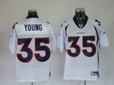Jerseys Factory Cheap Broncos #35 Selvin Young White Stitched NF