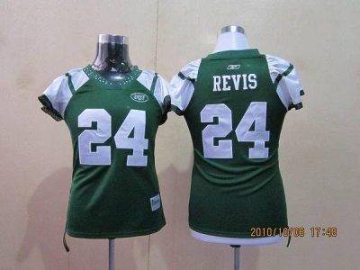 Jerseys Factory Cheap Jets #24 Darrelle Revis Green Women's Fiel