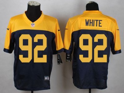 Jerseys Factory Cheap Nike Packers #92 Reggie White Navy Blue Al