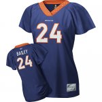 Jerseys Factory Cheap Broncos #24 Champ Bailey Blue Women's Fiel