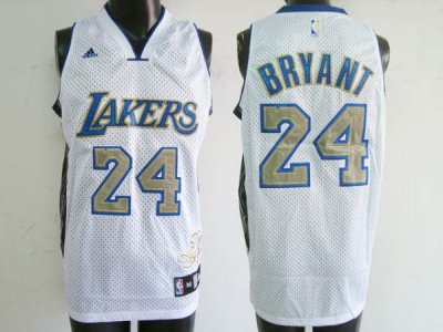 Jerseys Factory Cheap Lakers #24 Kobe Bryant Stitched White City