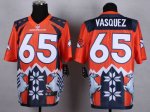 Jerseys Factory Cheap Nike Broncos #65 Louis Vasquez Orange Men'