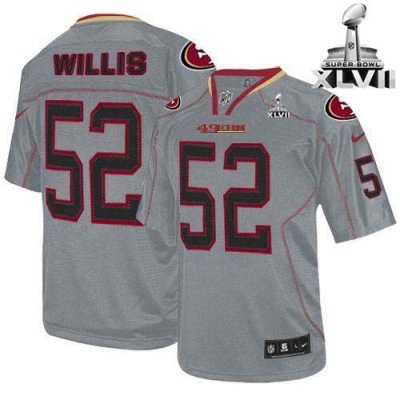 Jerseys Factory Cheap Nike 49ers #52 Patrick Willis Lights Out G