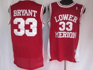 Jerseys Factory Cheap Lakers #33 Kobe Bryant Embroidered Red Low