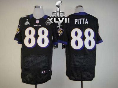 Jerseys Factory Cheap Nike Ravens #88 Dennis Pitta Black Alterna
