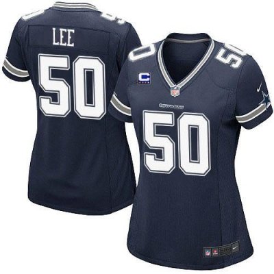 Jerseys Factory Cheap Nike Cowboys #50 Sean Lee Navy Blue Team C