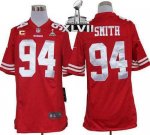 Jerseys Factory Cheap Nike 49ers #94 Justin Smith Red Team Color