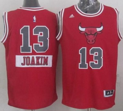 Jerseys Factory Cheap Bulls #13 Joakim Noah Red 2014-15 Christma