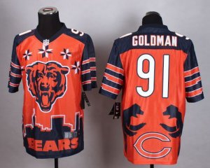 Jerseys Factory Cheap Nike Bears #91 Eddie Goldman Orange Men's