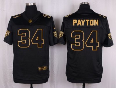 Jerseys Factory Cheap Nike Bears #34 Walter Payton Black Men's S