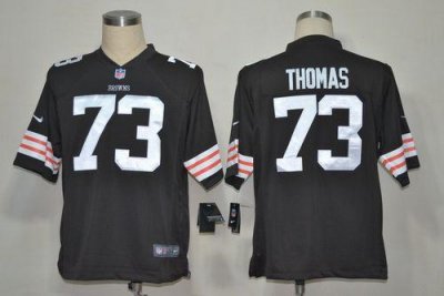Jerseys Factory Cheap Nike Browns #73 Joe Thomas Brown Team Colo