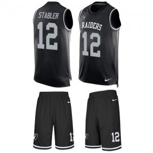 Jerseys Factory Cheap Nike Raiders #12 Kenny Stabler Black Team