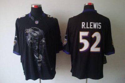 Jerseys Factory Cheap Nike Ravens #52 Ray Lewis Black Alternate