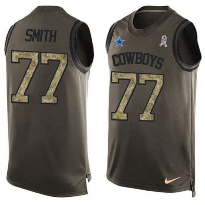 Jerseys Factory Cheap Nike Cowboys #77 Tyron Smith Green Men's S