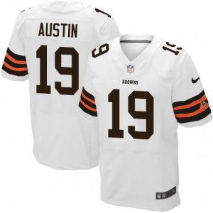Jerseys Factory Cheap Nike Browns #19 Miles Austin White Men's S