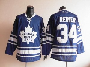 Jerseys Factory Cheap Maple Leafs #34 James Reimer Blue Third Em