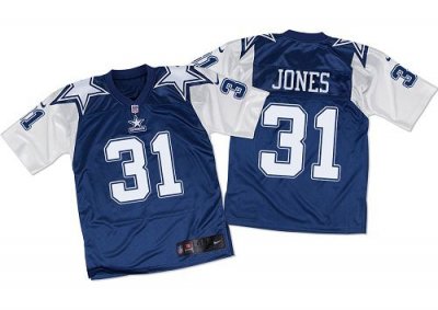 Jerseys Factory Cheap Nike Cowboys #31 Byron Jones Navy Blue/Whi