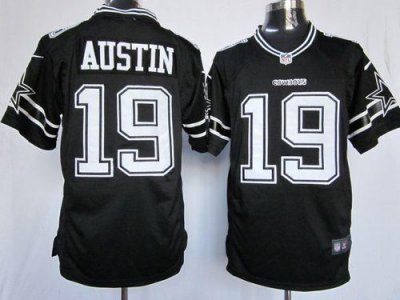 Jerseys Factory Cheap Nike Cowboys #19 Miles Austin Black Shadow