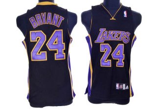 Jerseys Factory Cheap Lakers #24 Kobe Bryant Embroidered Black P