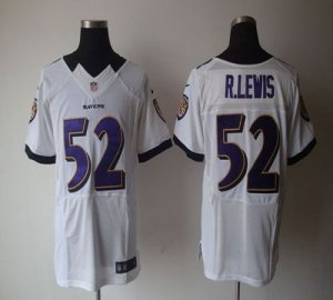 Jerseys Factory Cheap Nike Ravens #52 Ray Lewis White Men's Embr