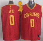 Jerseys Factory Cheap Cavaliers #0 Kevin Love Red Crazy Light Th