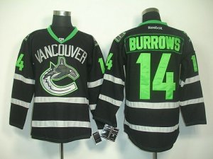 Jerseys Factory Cheap Canucks #14 Alexandre Burrows Black Ice Em