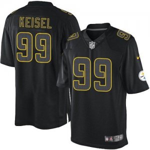 Jerseys Factory Cheap Nike Steelers #99 Brett Keisel Black Men's