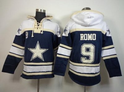 Jerseys Factory Cheap Nike Cowboys #9 Tony Romo Blue Sawyer Hood