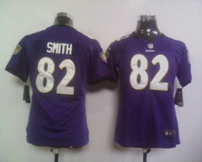 Jerseys Factory Cheap Nike Ravens #82 Torrey Smith Purple Team C